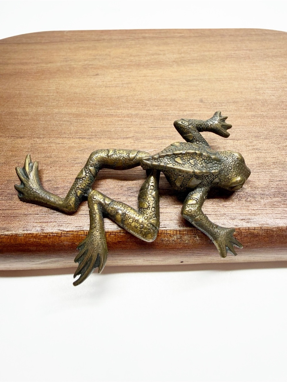Vintage JJ Jonet Articulated Frog Brooch